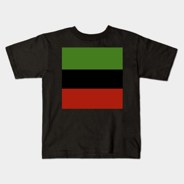 African American Flag Kids T-Shirt by rastaseed